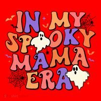 Retro Funny Halloween Spooky Cute Mom In My Spooky Mama Era Great Gift Santa Hat thumb 1
