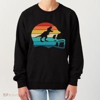 Retro Football Helmet Dinosaur T Rex Jersey Women Women's Sweatshirt thumb 0