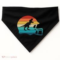 Retro Football Helmet Dinosaur T Rex Jersey Women USA-Made Doggie Bandana thumb 0