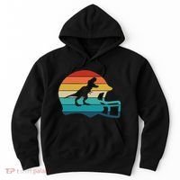 Retro Football Helmet Dinosaur T Rex Jersey Women Hoodie thumb 0