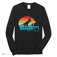 Retro Football Helmet Dinosaur T Rex Jersey Women Long Sleeve Shirt thumb 0