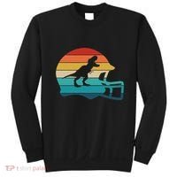 Retro Football Helmet Dinosaur T Rex Jersey Women Sweatshirt thumb 0
