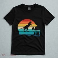 Retro Football Helmet Dinosaur T Rex Jersey Women T-Shirt thumb 5