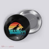 Retro Football Helmet Dinosaur T Rex Jersey Women Button thumb 0