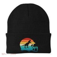 Retro Football Helmet Dinosaur T Rex Jersey Women Beanie thumb 0