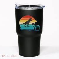 Retro Football Helmet Dinosaur T Rex Jersey Women Tumbler thumb 0