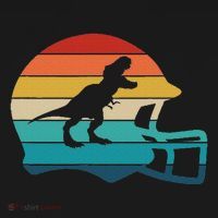 Retro Football Helmet Dinosaur T Rex Jersey Women Mousepad thumb 1