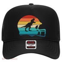 Retro Football Helmet Dinosaur T Rex Jersey Women Hat thumb 0