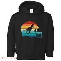 Retro Football Helmet Dinosaur T Rex Jersey Women Toddler Hoodie thumb 0