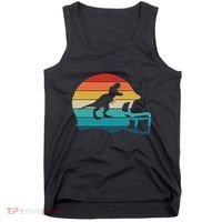 Retro Football Helmet Dinosaur T Rex Jersey Women Tank Top thumb 0