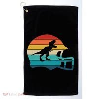 Retro Football Helmet Dinosaur T Rex Jersey Women Golf Towel thumb 0