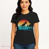 Retro Football Helmet Dinosaur T Rex Jersey Women Women's T-Shirt thumb 4