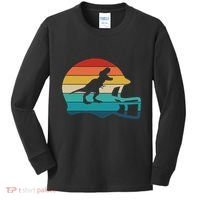 Retro Football Helmet Dinosaur T Rex Jersey Women Kids Long Sleeve Shirt thumb 0