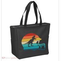 Retro Football Helmet Dinosaur T Rex Jersey Women Tote Bag thumb 2