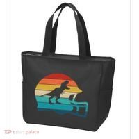 Retro Football Helmet Dinosaur T Rex Jersey Women Tote Bag thumb 3