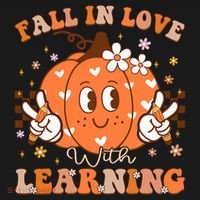 Retro Fall In Love With Learning Autumn Pumpkin Teacher Bucket Hat thumb 4