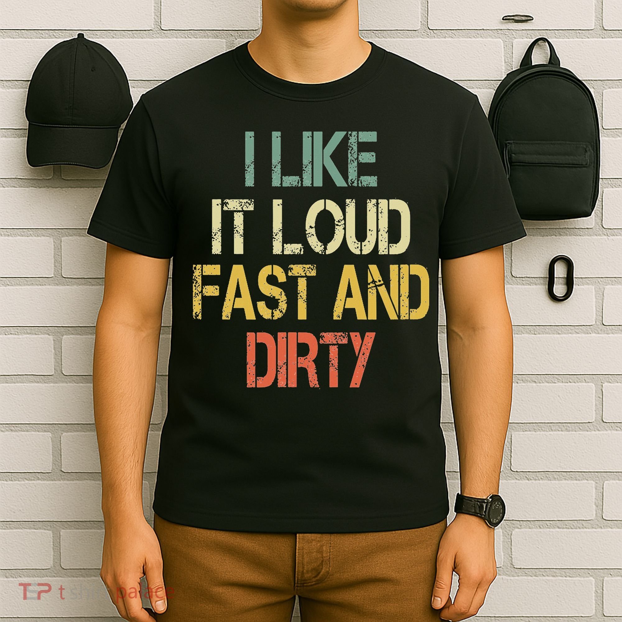 Retro Funny I Like It Loud Fast Dirty Dirt Bike Lover Enduro T-Shirt