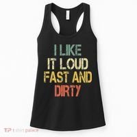 Retro Funny I Like It Loud Fast Dirty Dirt Bike Lover Enduro Women's Tank Top thumb 0