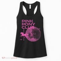 Retro Funny IM Gonna Keep On Dancing Pink Pony Clubs Disco Women's Tank Top thumb 0