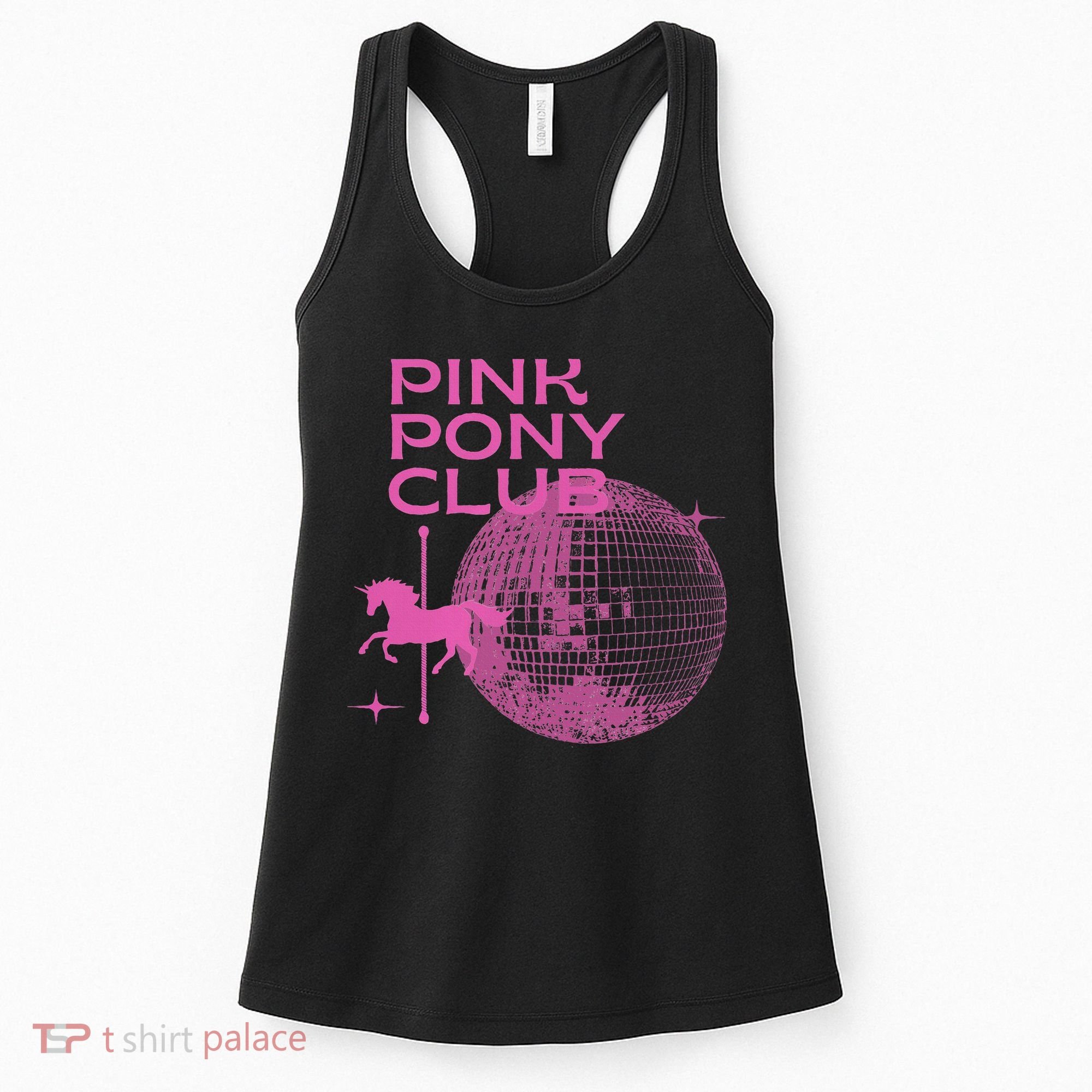Retro Funny IM Gonna Keep On Dancing Pink Pony Clubs Disco Women's Tank Top