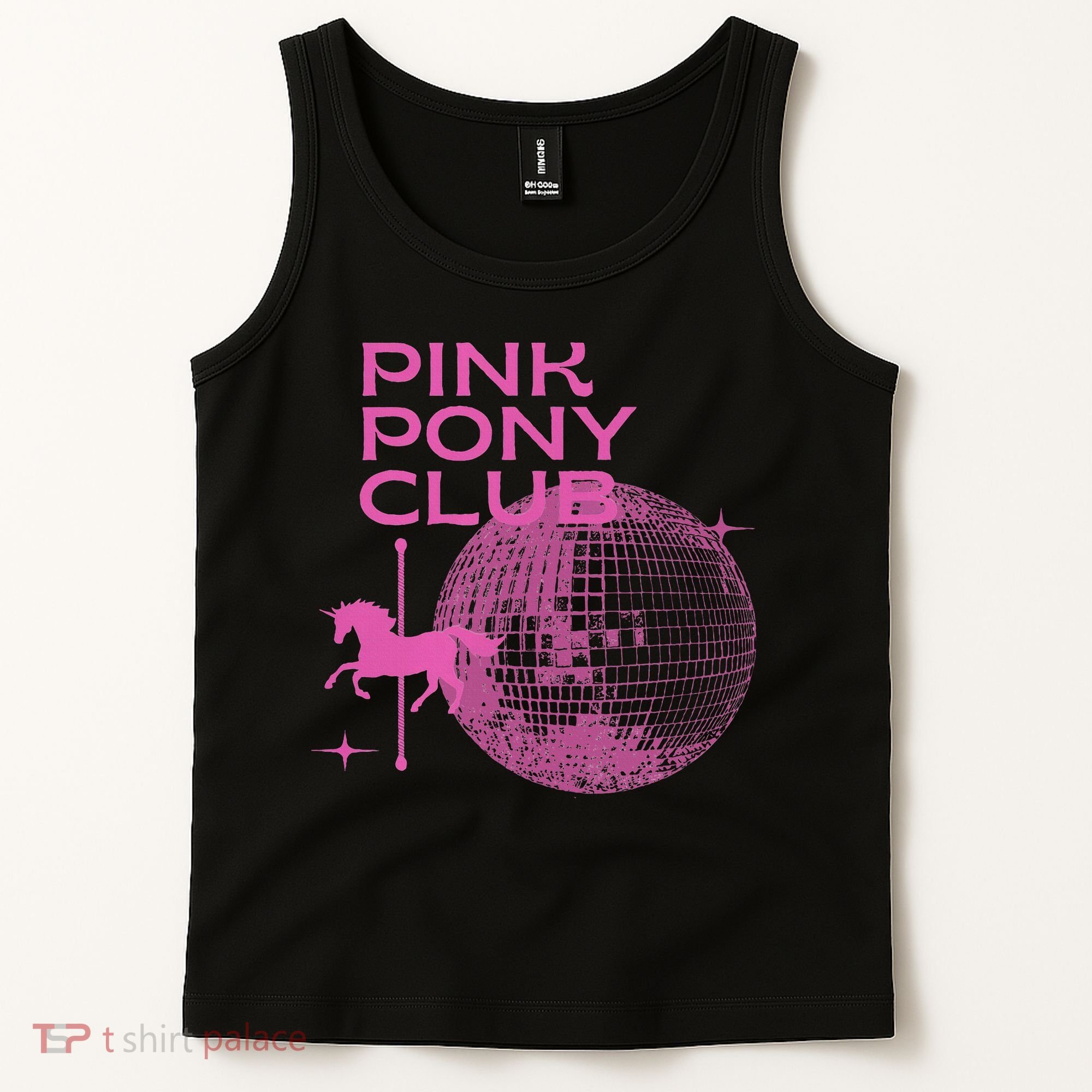 Retro Funny IM Gonna Keep On Dancing Pink Pony Clubs Disco Tank Top