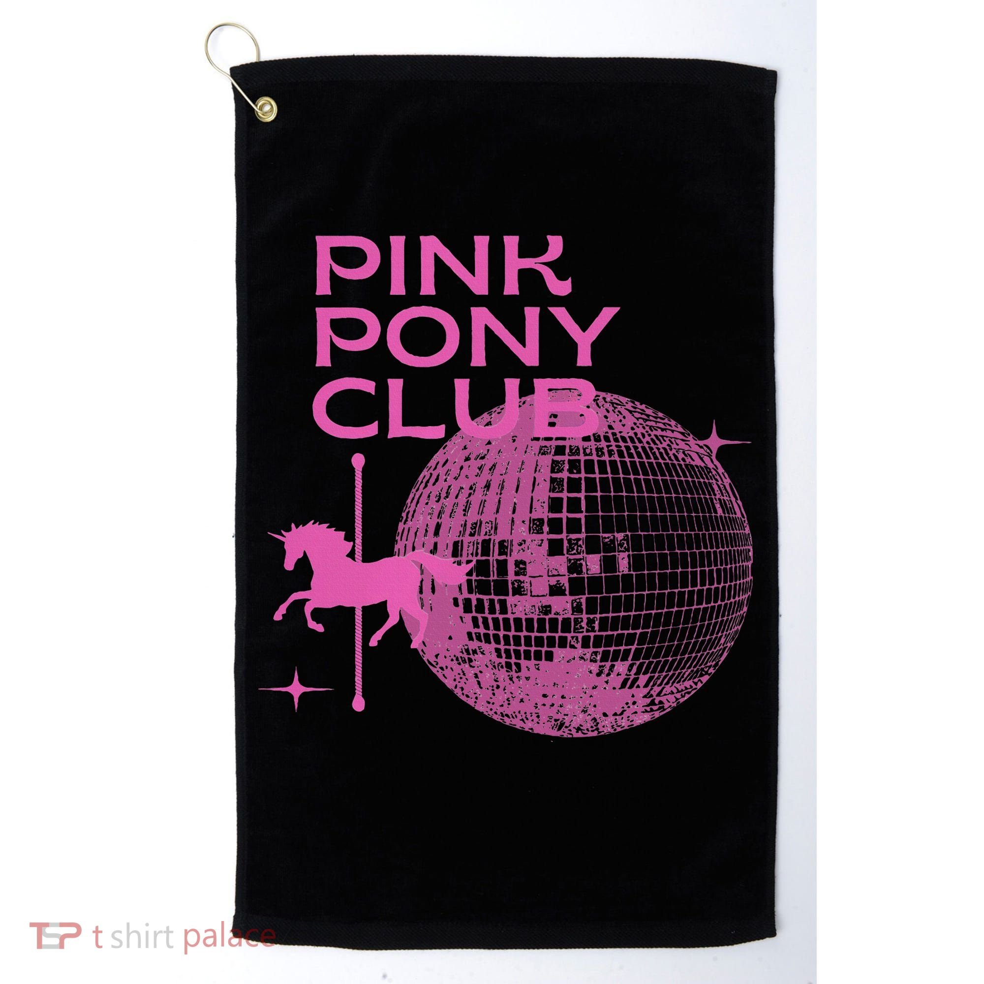 Retro Funny IM Gonna Keep On Dancing Pink Pony Clubs Disco Golf Towel