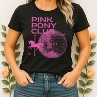 Retro Funny IM Gonna Keep On Dancing Pink Pony Clubs Disco Women's T-Shirt thumb 2