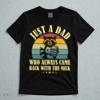 Racoon Father Just A Dad Who Always Came Back With The Milk  T-Shirt thumb 5
