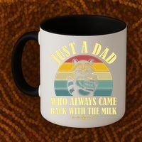 Racoon Father Just A Dad Who Always Came Back With The Milk  Coffee Mug thumb 2