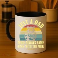 Racoon Father Just A Dad Who Always Came Back With The Milk  Coffee Mug thumb 4