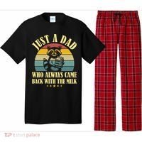Racoon Father Just A Dad Who Always Came Back With The Milk  Pajama Set thumb 0