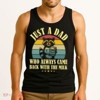 Racoon Father Just A Dad Who Always Came Back With The Milk  Tank Top thumb 3