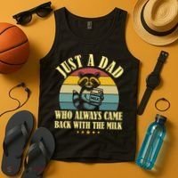 Racoon Father Just A Dad Who Always Came Back With The Milk  Tank Top thumb 4