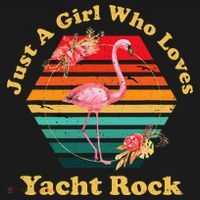 Retro Flamingo Just A Girl Who Loves Yacht Rock Vintage T-Shirt thumb 7