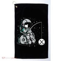 Ripple Fishing Krypto Bullrun Xrp Token Rich Millionaire Gift Golf Towel thumb 0