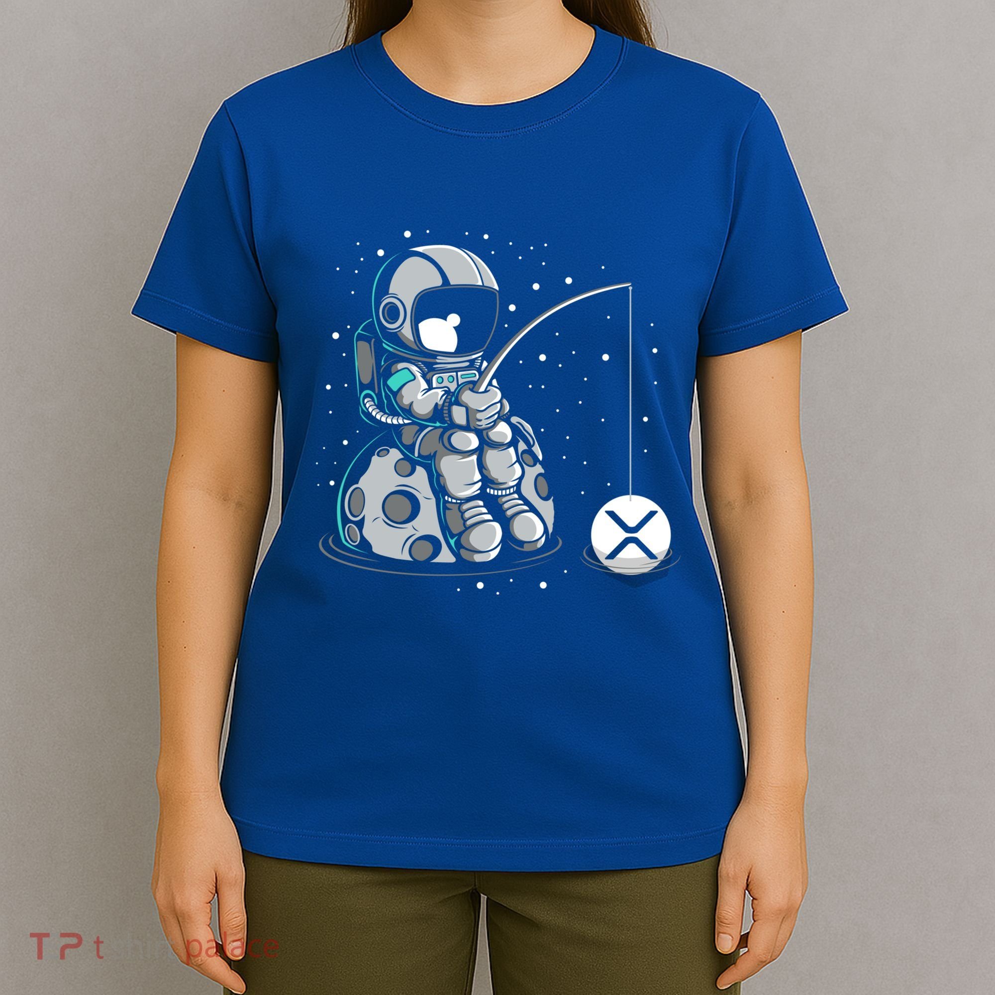Ripple Fishing Krypto Bullrun Xrp Token Rich Millionaire Gift T-Shirt
