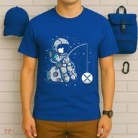 Ripple Fishing Krypto Bullrun Xrp Token Rich Millionaire Gift T-Shirt thumb 6