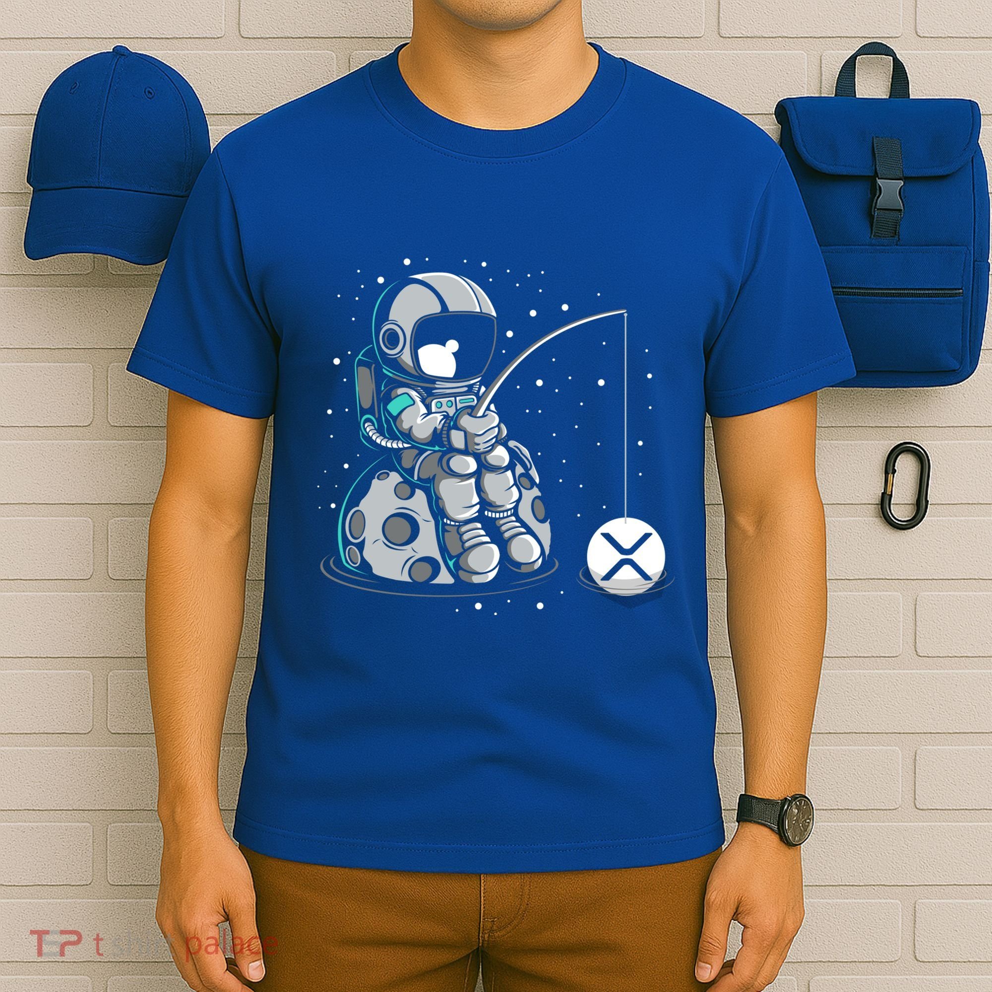 Ripple Fishing Krypto Bullrun Xrp Token Rich Millionaire Gift T-Shirt