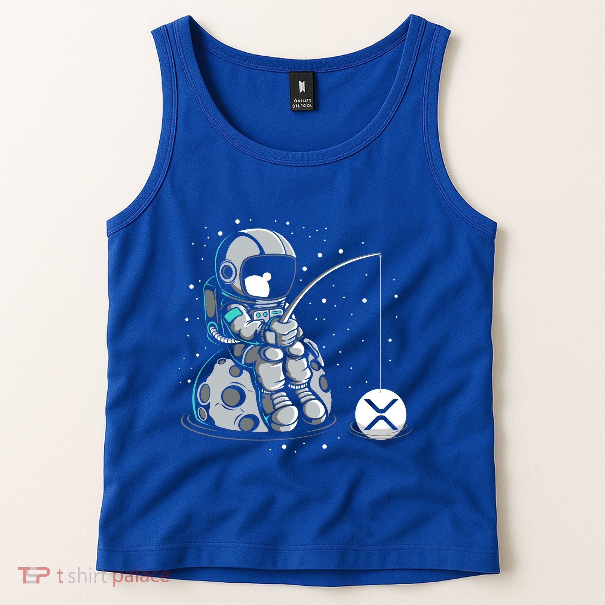 Ripple Fishing Krypto Bullrun Xrp Token Rich Millionaire Gift Tank Top