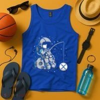 Ripple Fishing Krypto Bullrun Xrp Token Rich Millionaire Gift Tank Top thumb 4