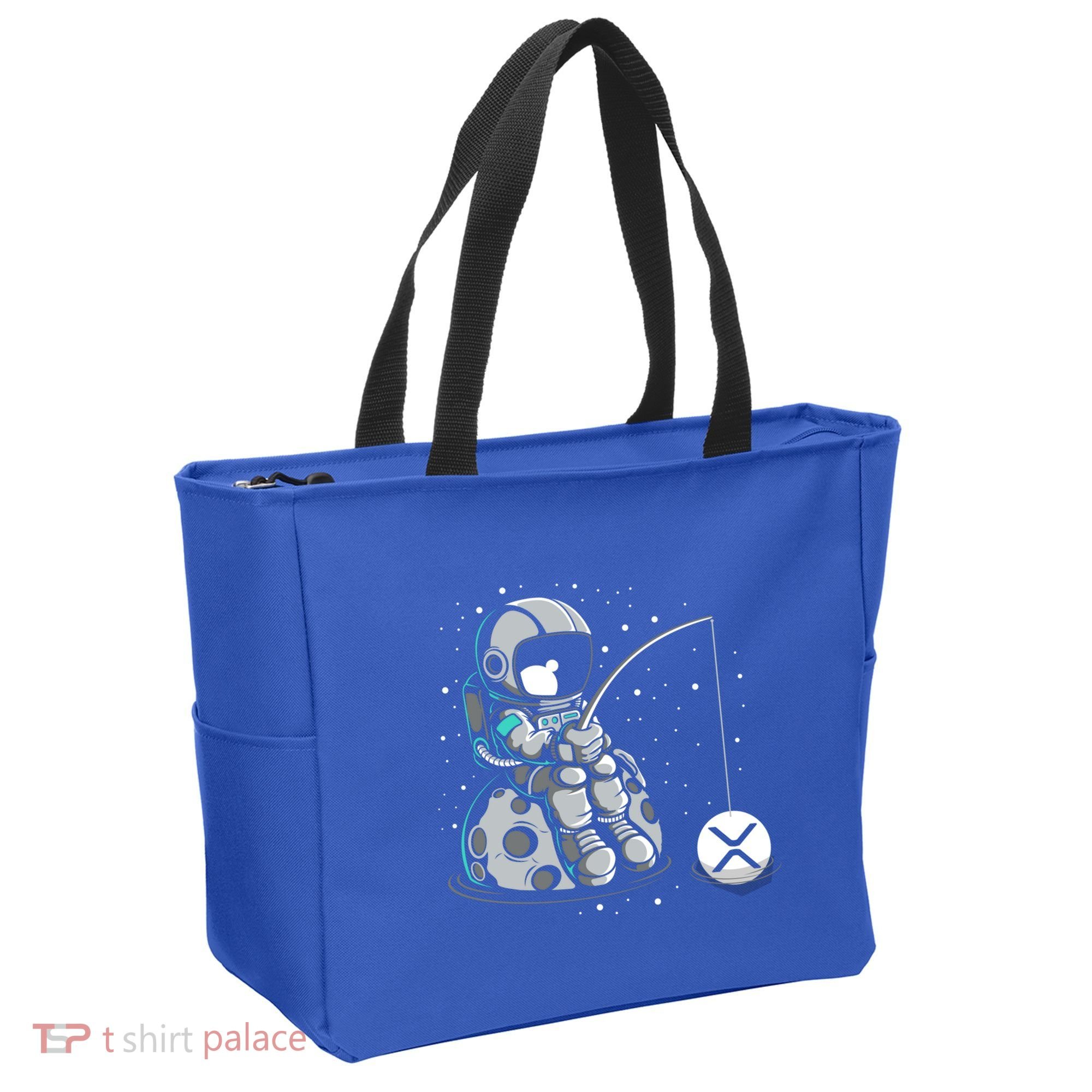 Ripple Fishing Krypto Bullrun Xrp Token Rich Millionaire Gift Tote Bag