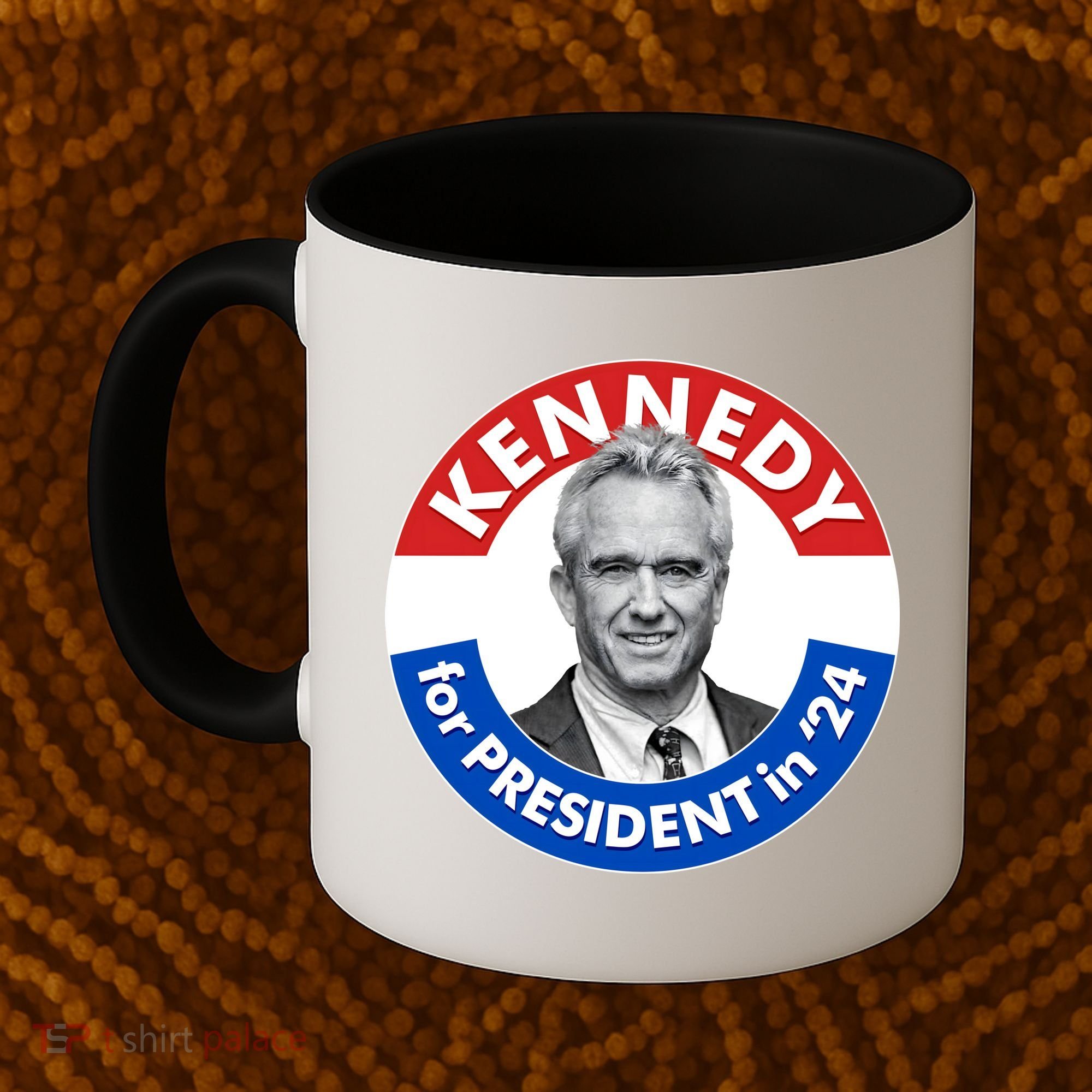 Robert F Kennedy Jr For President In 2024 Emblem Button Coffee Mug