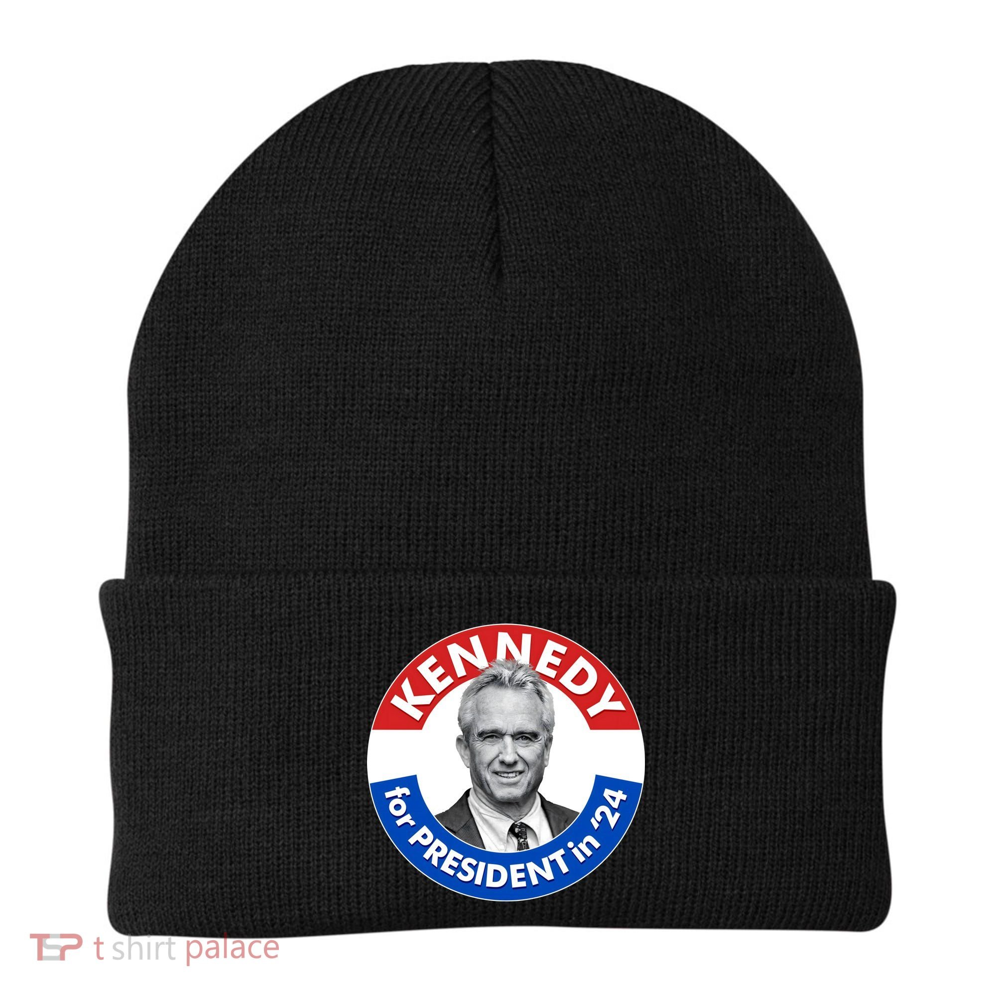 Robert F Kennedy Jr For President In 2024 Emblem Button Beanie