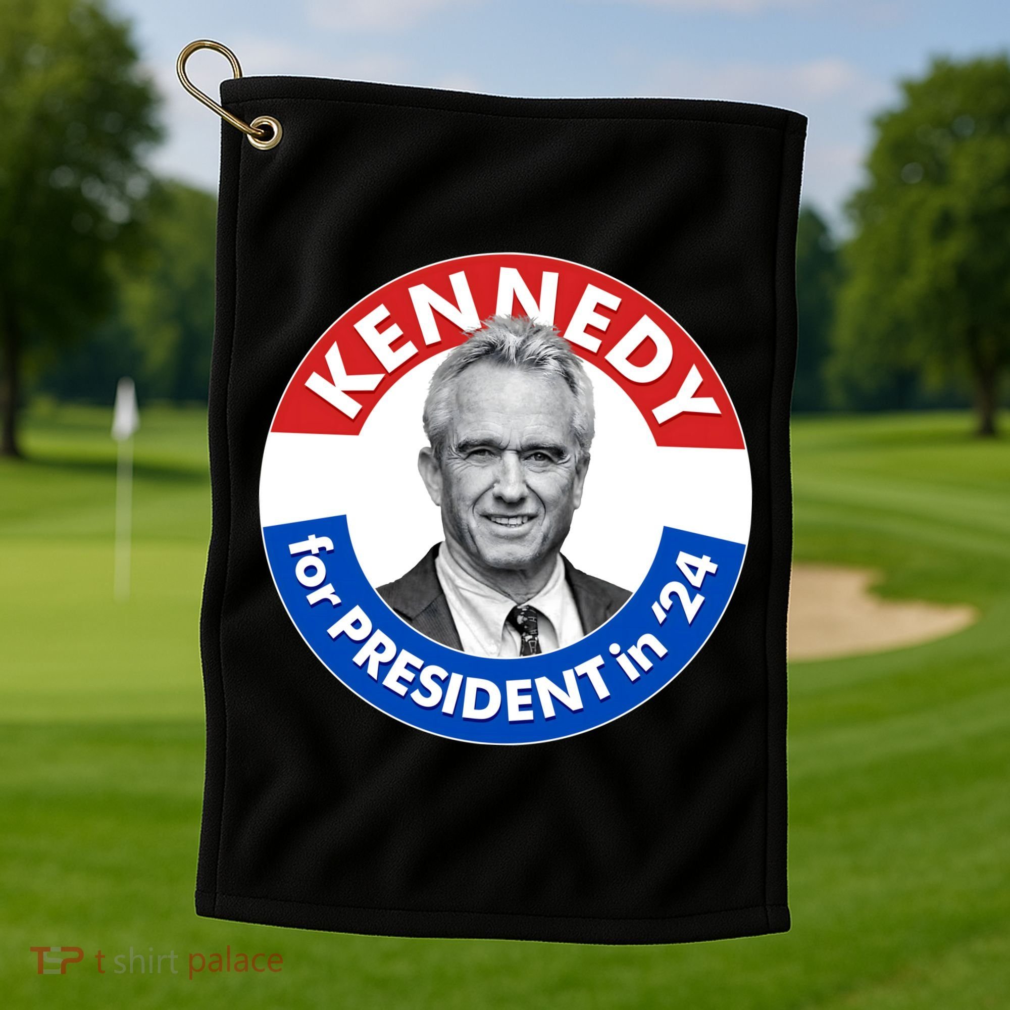 Robert F Kennedy Jr For President In 2024 Emblem Button Golf Towel