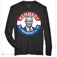 Robert F Kennedy Jr For President In 2024 Emblem Button Zone Performance Long-Sleeve T-Shirt thumb 0
