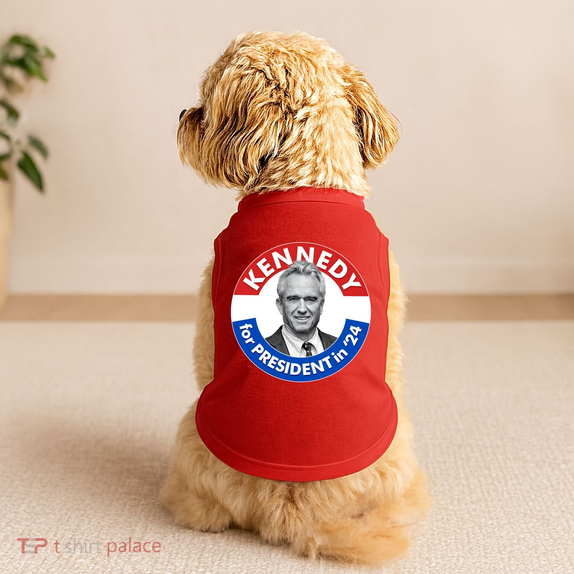 Robert F Kennedy Jr For President In 2024 Emblem Button Doggie Tank