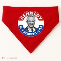 Robert F Kennedy Jr For President In 2024 Emblem Button USA-Made Doggie Bandana thumb 0
