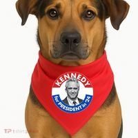 Robert F Kennedy Jr For President In 2024 Emblem Button USA-Made Doggie Bandana thumb 1