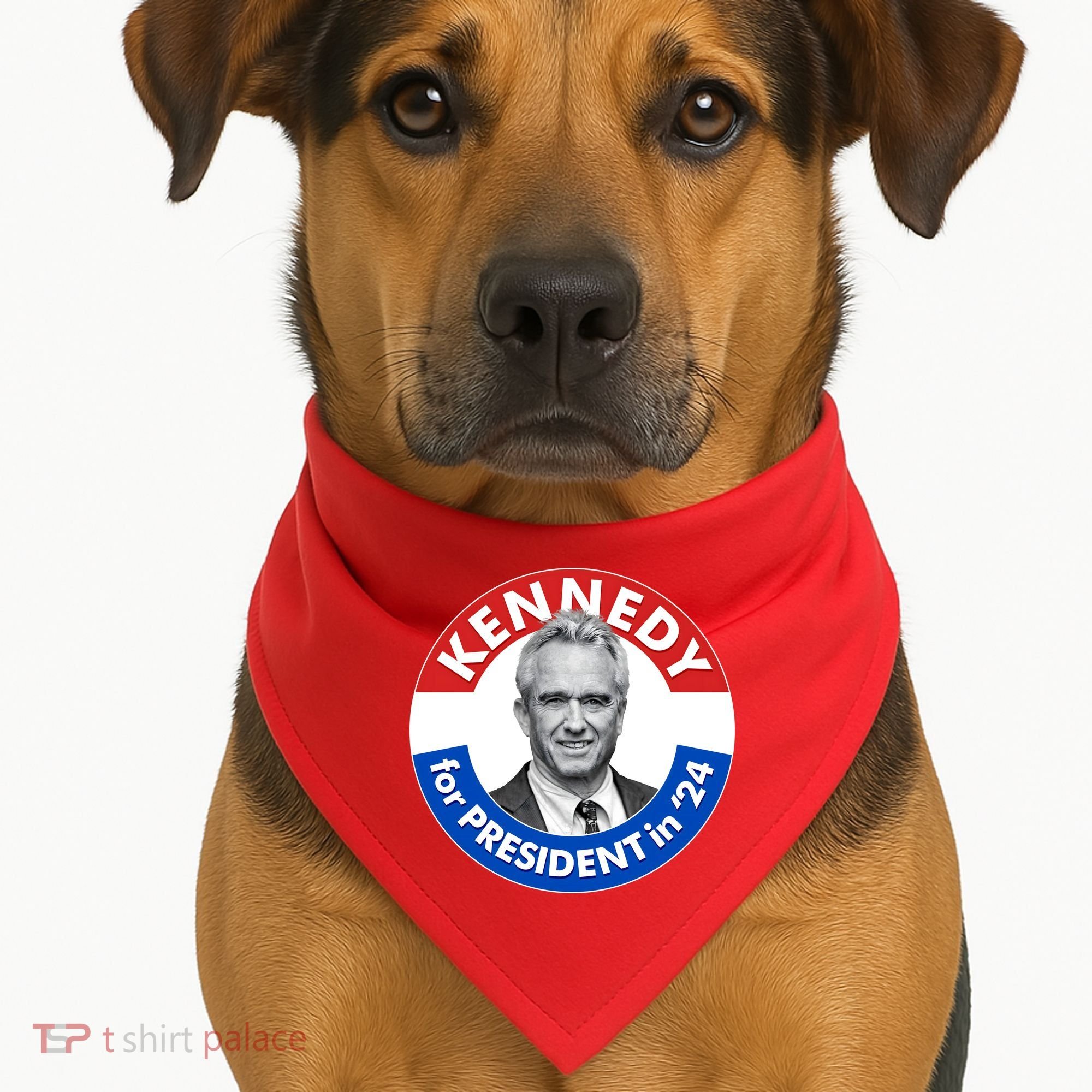 Robert F Kennedy Jr For President In 2024 Emblem Button USA-Made Doggie Bandana