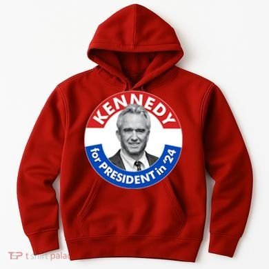Robert F Kennedy Jr For President In 2024 Emblem Button Hoodie